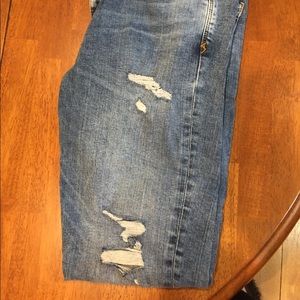 Zara distressed jeans size 10